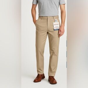DOCKERS Easy Khaki Classic Fit Stretch Mens Pants 40x32 Beige